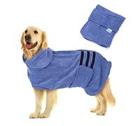 Nobleza Peignoir pour Chien en Microfibre avec Velcro, Super Absorbant et à séchage Rapide, Peignoir pour Tous Les Chats et Chiens, Cinq Tailles, Serviette Douce pour Chien (XL)