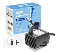 Nobleza - Pompe Eau Submersible (350 L/H, 5 W), Mini Pompe Aquarium Ultra Silencieuse, Ajustable Pompe Fontaine pour Étang avec 2 Buses pour Bassin, Statues, Hydroponique