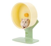 Nobleza Roue de Hamster Silencieuse 22cm, Roue d'exercice avec Base Large Anti-Basculement et Hauteur Réglable, Disque de Course Antidérapant pour Hamsters Syrie, Gerbilles et Cochons d'Inde