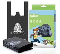 Nobleza Sac a Crottes Chien, 120 Sacs Ramasse-Crottes Chien Faciles à Nouer, Épais et Anti-Fuites - 18 x 34 cm, Grande Taille, Non Parfumé