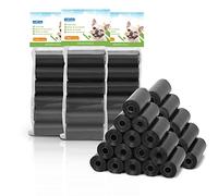 Nobleza Sac a crottes Chien Sacs pour excréments de Chien. 1080 sachets à déjections Canines, 72 Rouleaux, Couleur Noir.