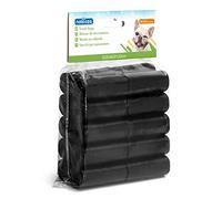 Nobleza Sac a crottes chien Sacs pour excréments de chien 900 sachets à déjections Canines 60 Rouleaux, Couleur noir