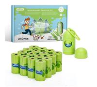 Nobleza-Sacs à Crottes pour Chiens, 240 Pièces, avec 1 Distributeur, Sac a Caca Pour Chien Extra épais 16 Rouleaux