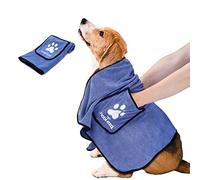 Nobleza Serviette pour Chien, Serviettes de Bain en Microfibre à Séchage Rapide pour Chien, Ultra Absorbantes Serviette pour Tous Les Chiens et Chats, Peignoir pour Chien 106 * 66 cm