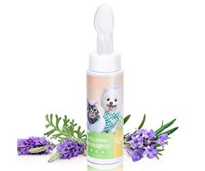Nobleza Shampooing Sec Doux pour Chien et Chat et Lapin,Après Avoir promené Le Chien,Avant d'aller au lit,Shampooing Chaton et Chiot,Lavage sans Eau ni Rinçage Senteur de Lavande 250 ML