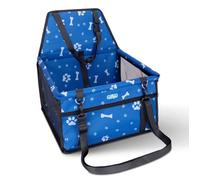 Nobleza - Siège auto pour chiens/chats avec sangles de sécurité. Sac de transport imperméable et durable. Bleu.