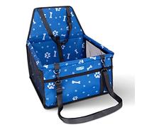 Nobleza - Sièges Auto pour Chiens, Siège Arrière de Voiture avec Ceinture de Sécurité Imperméable Hamac de Transport Chien Voiture Housse de rehausseur en Durable Oxford, 40 * 34 * 25cm(Bleu)