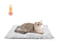 Nobleza Tapis Chauffante pour Chien Chat, Couverture Chauffant Chien sans Électricité, Tapis pour Chien Auto-Chauffant Fluffy Lavable, Couverture Thermique Chien Antidérapante, 50x40cm