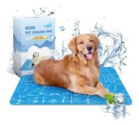 Nobleza - Tapis de Refroidissement pour Chiens, Chats et Animaux domestiques. Tapis de Gel Non-Toxique Auto-refroidissant. 110 * 70cm, Bleu. XL
