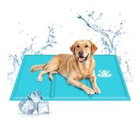 Nobleza Tapis de refroidissement pour chiens et chats, 90 x 50 cm, couverture rafraîchissante pour chiens, grand lit rafraîchissant pour animaux de compagnie, tapis en gel activé par pression L