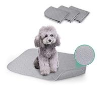 Nobleza - Tapis Éducateur Chiot, Tapis Absorbant Chien Lavable, Tapis Propreté Chien Anti-Fuite et Antidérapant, Réutilisable Alèse pour Chiots/Chats/Tapis Lapins-60×45 cm, 3 Pcs, Gris