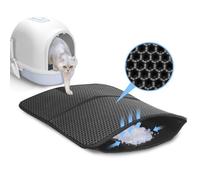 Nobleza - Tapis pour litière chats. Imperméable, double couche nid d’abeille. Antidérapant et pliable. 60*45cm.