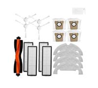 NOBLZFWO Compatible avec Xiaomi Robot Vacuum X10 Robot Vacuum Cleaner Pièces de Rechange Brosse latérale Principale Filtre Hepa Chiffon de vadrouille Sac à poussière Accessoires(X10243303)