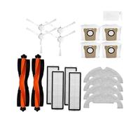 NOBLZFWO Compatible avec Xiaomi Robot Vacuum X10 Robot Vacuum Cleaner Pièces de Rechange Brosse latérale Principale Filtre Hepa Chiffon de vadrouille Sac à poussière Accessoires(X10243304)