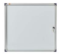 Nobo Vitrine d'intérieur extra-plate porte-battante fond magnétique, 6 feuilles A4, dimensions L68 x H72,5 x P2,5 cm