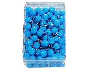 Nobo 1901327 Pack de 100 Boîtes d'épingles Modération Bleu