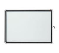 nobo® 1902579 Schaukasten mit Klapptür - 8x A4, 92,3 x 66,7 x 4,3 cm, weiß, magnethaftend