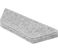 nobo 1905326 Pack de recharges d'effaceurs de tableaux nobo Feutre d'effacement, gris