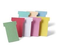 Nobo Fiches T pour planning, Indice 4, Lot de 100, Jaune, 2004004