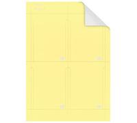 Nobo 2403004 Fiches T-imprimables Indice 3 avec 20 Feuilles Jaune