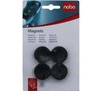 Nobo - Aimant Nobo 30mm noir | Souffler un 4 -pcs