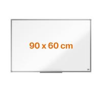 Nobo Basic Tableau Blanc Magnétique, 900 x 600mm, Cadre Aluminium, Montage Mural par les Coins, Porte-Marqueur Inclus, Blanc, 1915463