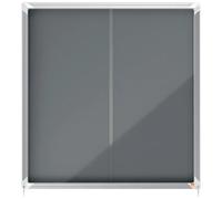 Nobo Boîtier D´affichage Intérieur Premium Plus 12xa4 Feuilles Surface En Feutre Avec Porte Coulissante