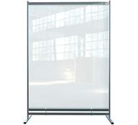 Nobo Ecran de distanciation sociale, Hauteur 2 mètres Cloison de séparation en PVC transparent, Ecran et protection, Premium Plus, 750x820mm