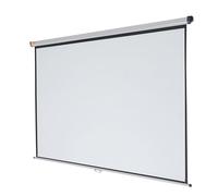 Nobo - Écran pour Projecteur, à Suspendre au Mur/Plafond, Léger & Facile à Transporter, Écran Large, Hauteur Réglable, Surface Blanche Mate, 2350x1760mm, 1902394