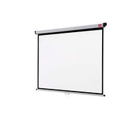 Nobo - Écran pour Projecteur, à Suspendre au Mur/Plafond, Léger & Facile à Transporter, Écran Large, Hauteur Réglable, Surface Blanche Mate, 1750 x 1325mm, 1902392