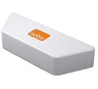 Nobo Effaceur Magnétique Microfibre pour Tableau Blanc, Inclus : 1 x Patin Microfibre Lavable, Blanc, 1915324