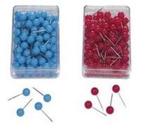 nobo - épingles pour modération / et pour cartes, rouges contenu: 100 pièces -1901328 G
