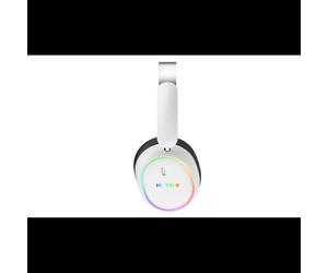 Nobo ESH41 Casque Gaming Arceau Filaire/Sans Fil Bluetooth 5.4 Blanc - HP 10-44000Hz, 16 Ohm, Micro Unidirectionnel Amovible, Batterie 850mAh