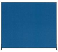 Nobo Impression Pro Séparateur de bureau, barrière de distanciation sociale, Protection et écran, surface en feutre, Bleu, 1200x1000mm