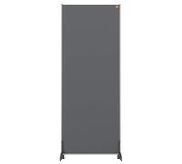 Nobo Impression Pro Séparateur de bureau, barrière de distanciation sociale, Protection et écran, surface en feutre, Gris, 400x1000mm