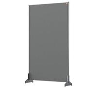 Nobo Impression Pro Séparateur de bureau, barrière de distanciation sociale, Protection et écran, surface en feutre, Gris, 600x1000mm