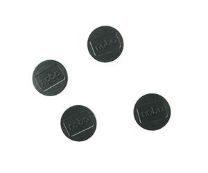 Nobo Jeu d'Aimants pour Tableau Blanc Magnétique, 30mm, Lot de 4, Noir, 1901448