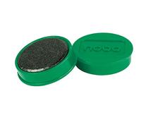 Nobo Jeu d'Aimants pour Tableau Blanc Magnétique, 32mm, Lot de 10, Vert, 1915303