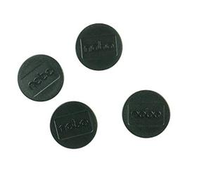 Nobo Jeu d'Aimants pour Tableau Blanc Magnétique, 38mm, Lot de 4, Noir, 1901630