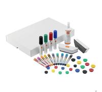 nobo Kit d'accessoires pour tableau blanc aimants inclus marqueur inclus