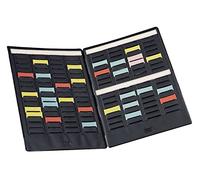 Nobo, Kit Mini Planning Fiches T Portable, 4 Volets, 4 Colonnes Indice 1,5, 17 Fentes, 272 Fiches, Pour Planning d’Équipe et Tâches, Bureau Usine, 3084200