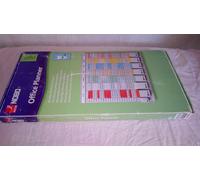 Nobo Kit Office Planner 8 Colonnes 24 Fentes, Inclus 700 Fiches T2, 100 Fiches T1, 2 Supports En Aluminium
