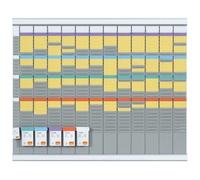 Nobo, kit planning annuel à fiches T, 12 colonnes (+1 colonne index), 32 fentes indice 2