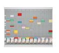 Nobo kit planning annuel à fiches T Gris clair G