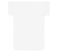 Fiches T standard 45 mm blanc le lot de 100