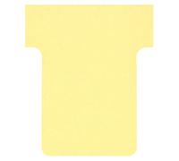 Nobo, Lot de 100 fiches T pour planning, Indice 1,5, Jaune, 2001504