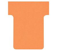Nobo Fiches T pour planning 2001509 - Lot de 100, Indice 1,5, Orange