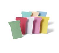 Nobo Fiches ''T'' planning Indice 2 - Blanc - Paquet de 100