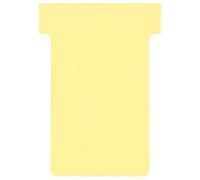 ACCO NOBO Fiche T2 pour planning Jaune - Lot de 100