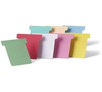 Nobo, Lot de 100 fiches T pour planning, Indice 3, Blanc, 2003002